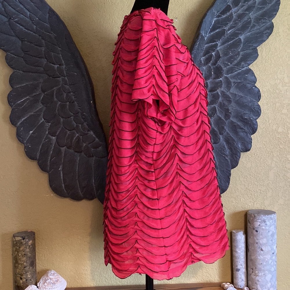 Notations Pink Ruffled Shirt - Picture 4 of 7